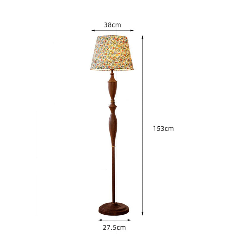 Pull cord switch vertical floor lamp French retro living room bedroom table lamp