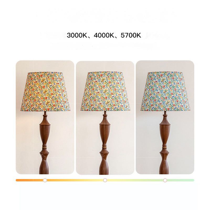 Pull cord switch vertical floor lamp French retro living room bedroom table lamp