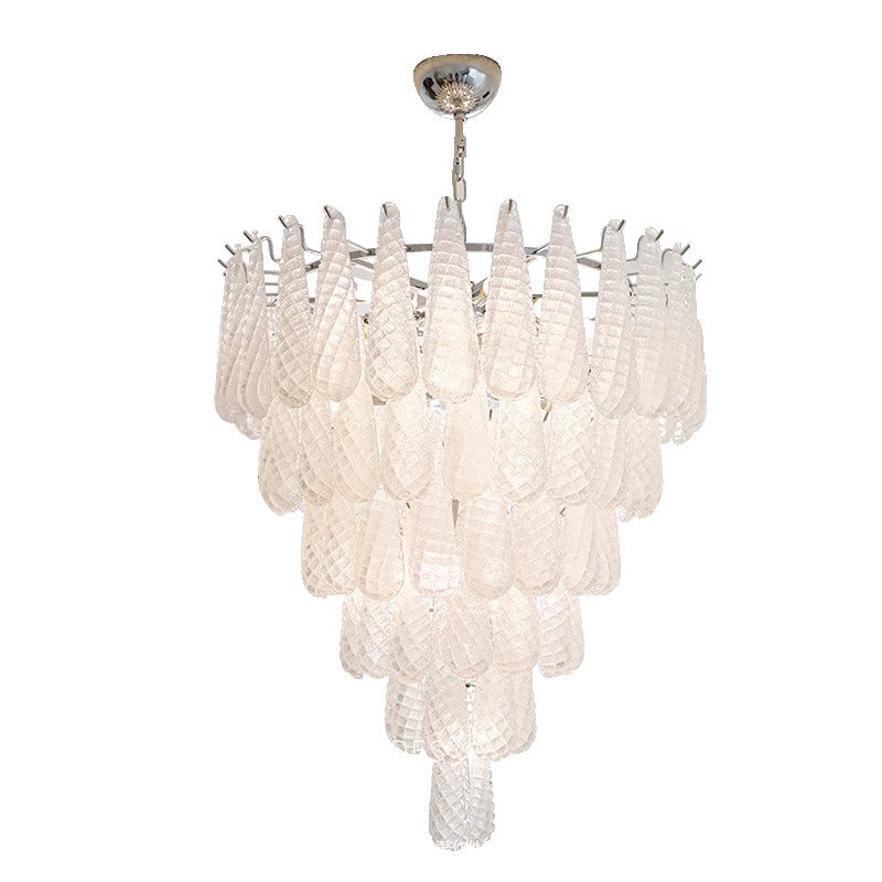 French design glass chandelier hanging lamps living room lamp