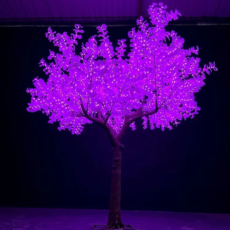 RGBW LED super high simulation ginkgo tree light 14ft