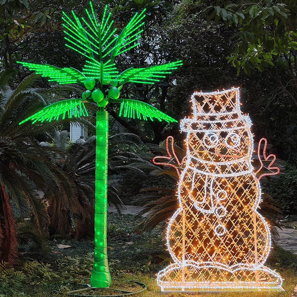 Festive LED birch tree lights 