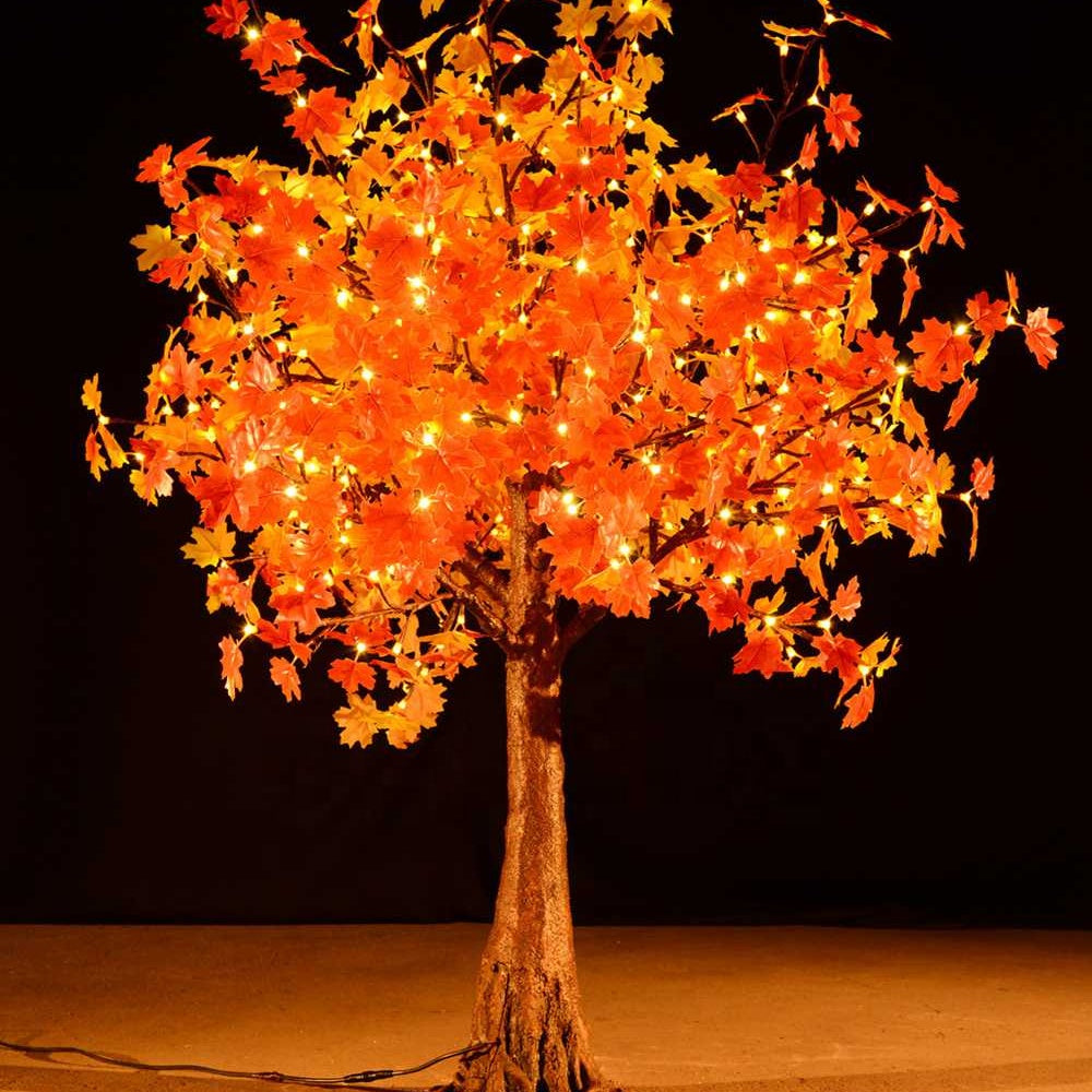 Autumn LED Maple Tree – autumn maple leaf lighting effect, for indoor and outdoor lighting decor from gtreelights.com