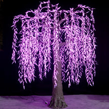 Load image into Gallery viewer, DMX512 smart controlled Multi color LED willow tree lights Height:3.5m(11.5ft)
