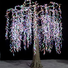 Load image into Gallery viewer, DMX512 smart controlled Multi color LED willow tree lights Height:3.5m(11.5ft)
