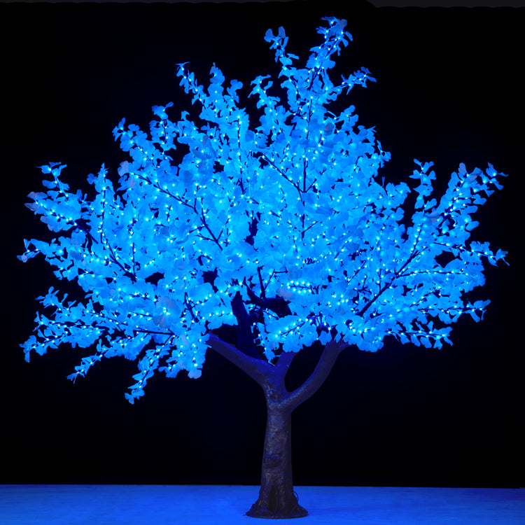 RGBW LED high simulation ginkgo tree light,Height: 3m(9.84ft)