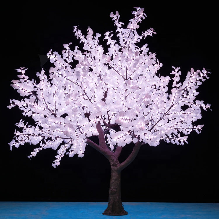 RGBW LED high simulation ginkgo tree light,Height: 3m(9.84ft)