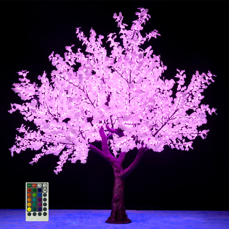 RGBW LED high simulation ginkgo tree light,Height: 3m(9.84ft)
