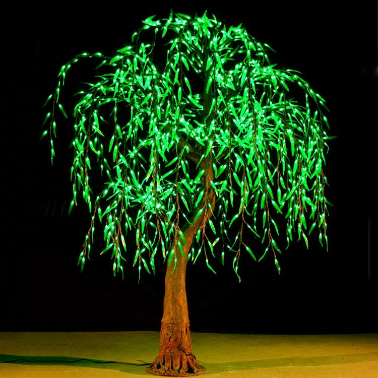 LED high simulation weeping willow tree light,Height: 2m(6.56ft)