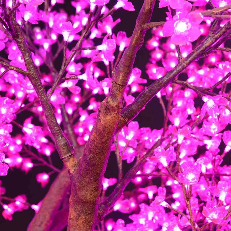 Pink LED Blossom Tree Lamp – realistic cherry blossom petals, for hotel or restaurant entrance by gtreelights.com
