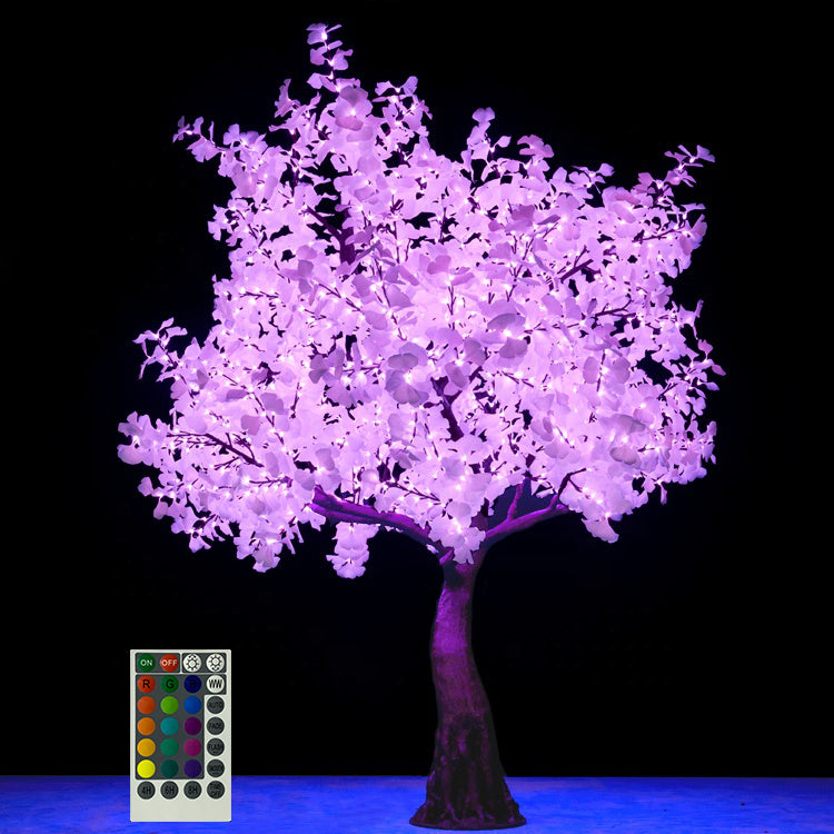 RGBW LED high simulation ginkgo tree light,Height: 2.8m(9ft)