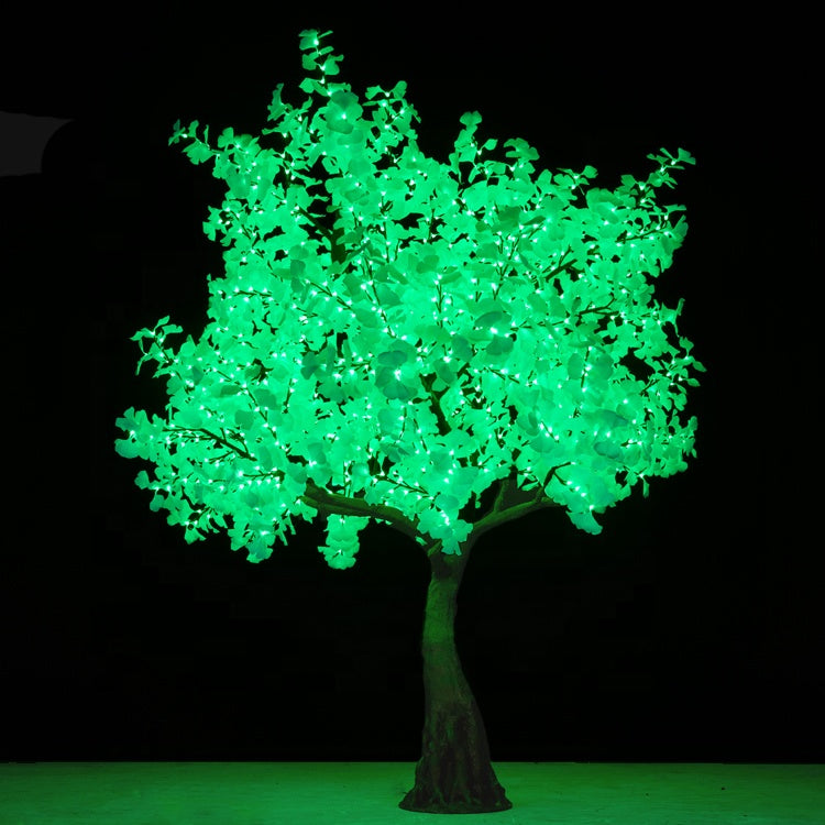 RGBW LED high simulation ginkgo tree light,Height: 2.8m(9ft)