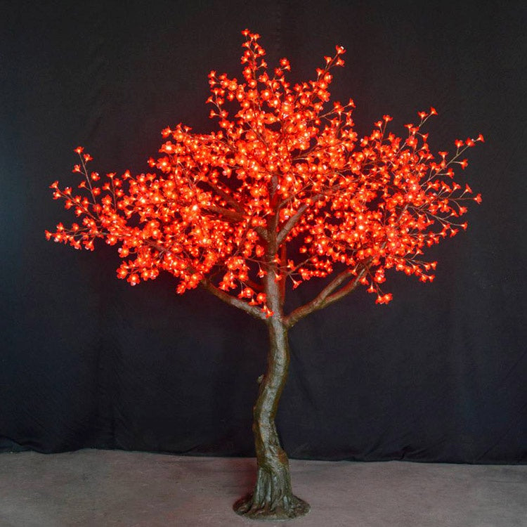 RGB Cherry Blossom Light Tree – realistic cherry blossom petals, for nighttime photography backdrops