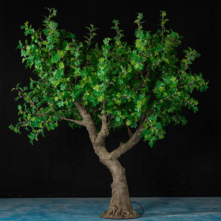 Large LED Maple Tree Display – realistic maple leaf petals, for indoor and outdoor lighting decor from gtreelights.com