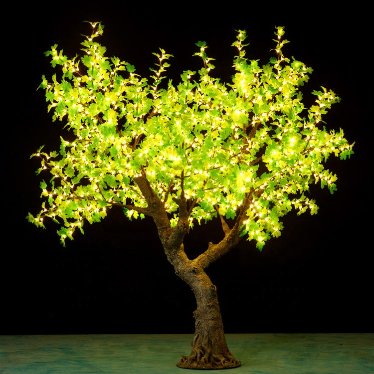 LED super high simulation maple leaf tree light,Height: 2.5m(8.2ft)
