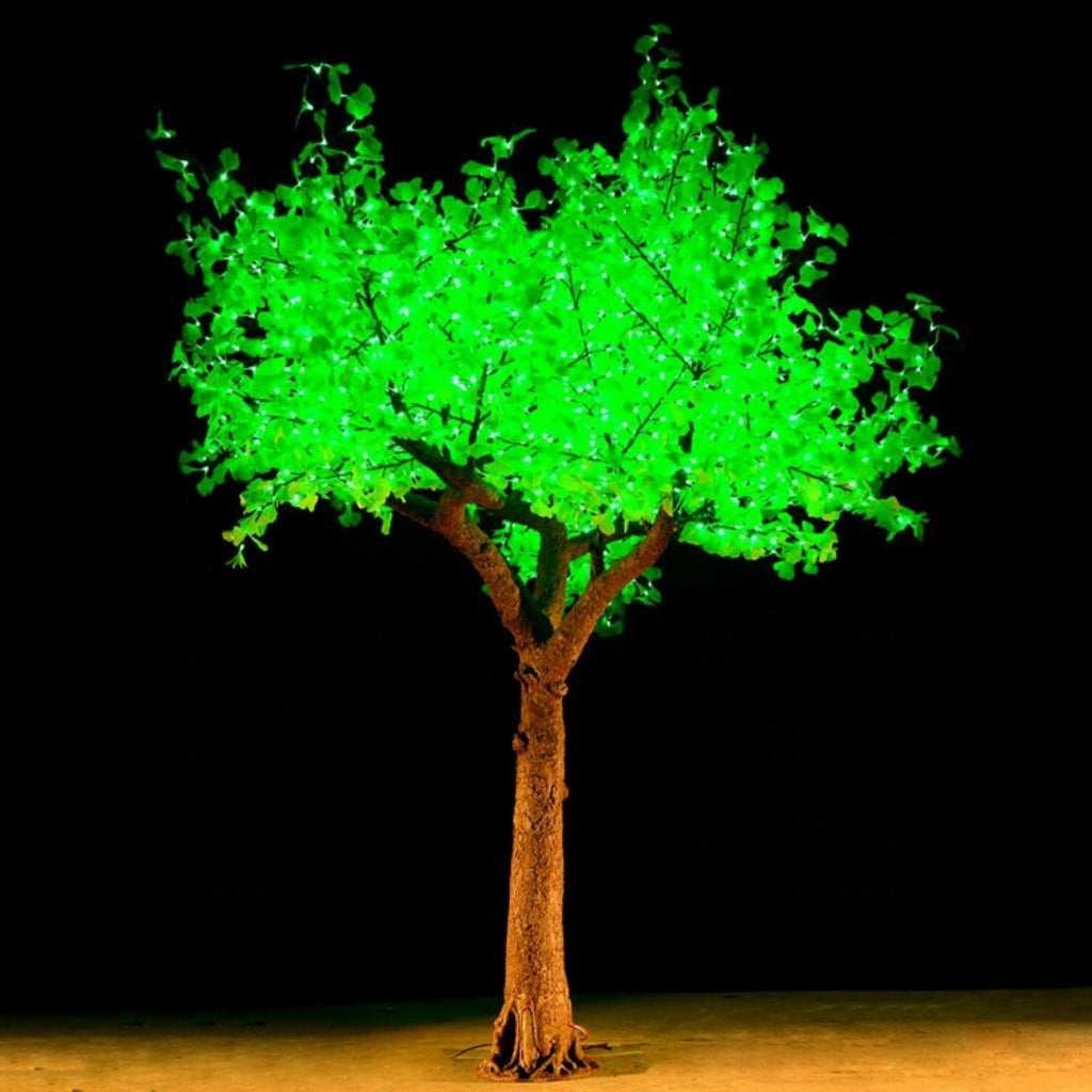 LED super high simulation ginkgo tree light,Height: 4.1m(13.5ft)