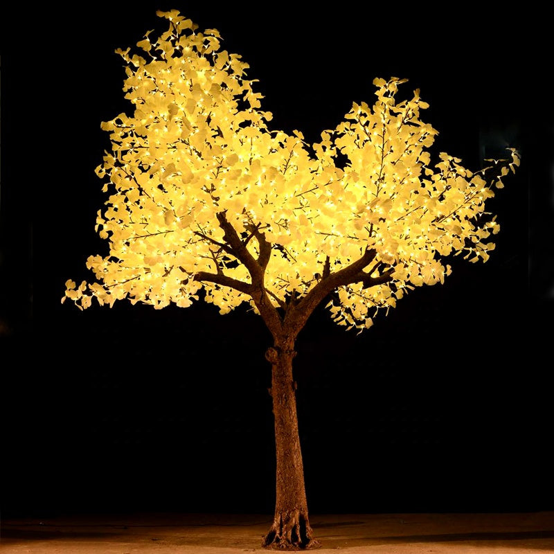 LED super high simulation ginkgo tree light,Height: 4.1m(13.5ft)