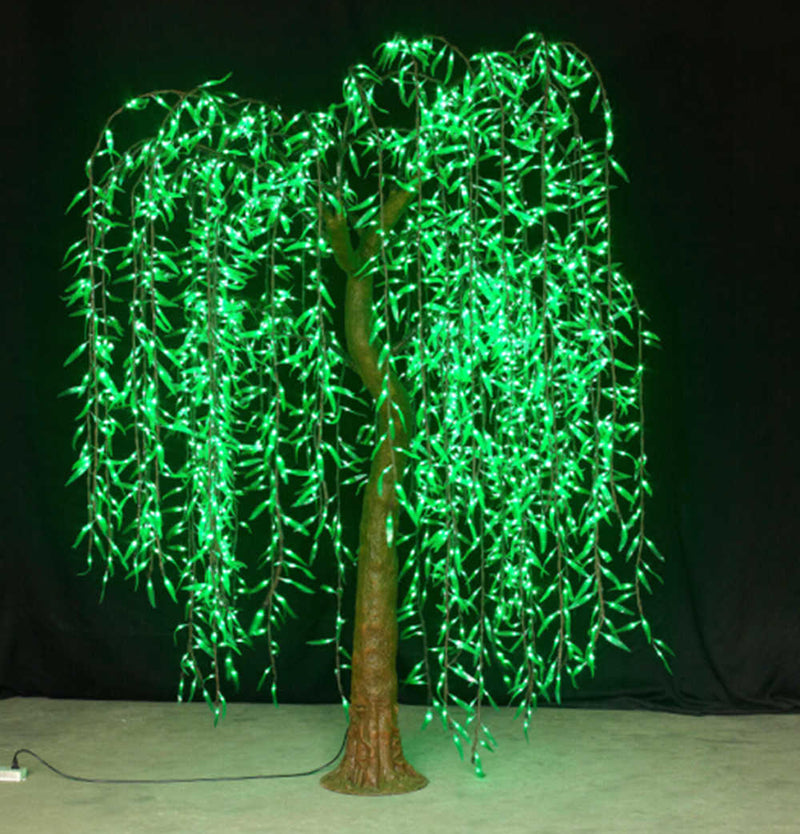 LED high simulation weeping willow tree light,Height: 2.5m(8.2ft)