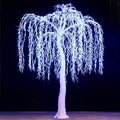 White tree trunk LED high simulation weeping willow tree light,Height: 3.5m(11.5ft)