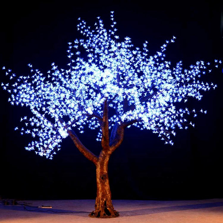 Pink LED Blossom Tree Lamp – realistic cherry blossom petals, for shopping mall decoration from gtreelights.com