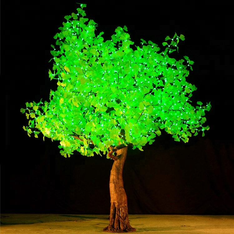 LED high simulation ginkgo tree light,Height: 2.8m(9ft)