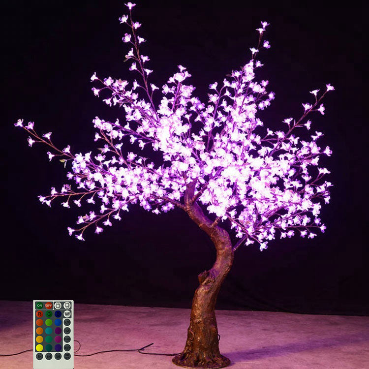 RGBW LED high simulation Cherry blossoms tree light,Height: 2m(6.56ft)