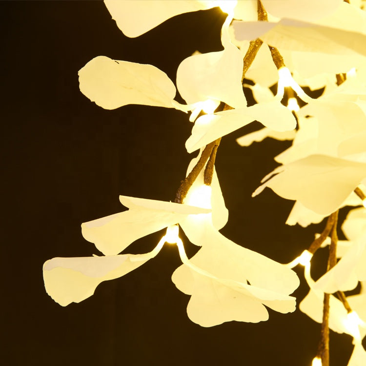 Outdoor artificial LED high Simulation Ginkgo Tree lights,Height: 3.5m(11.5ft)