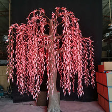 Load image into Gallery viewer, DMX512 smart controlled Multi color LED willow tree lights Height:3.5m(11.5ft)
