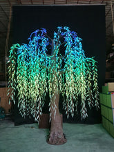 Load image into Gallery viewer, DMX512 smart controlled Multi color LED willow tree lights Height:3.5m(11.5ft)
