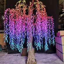 Load image into Gallery viewer, DMX512 smart controlled Multi color LED willow tree lights Height:3.5m(11.5ft)
