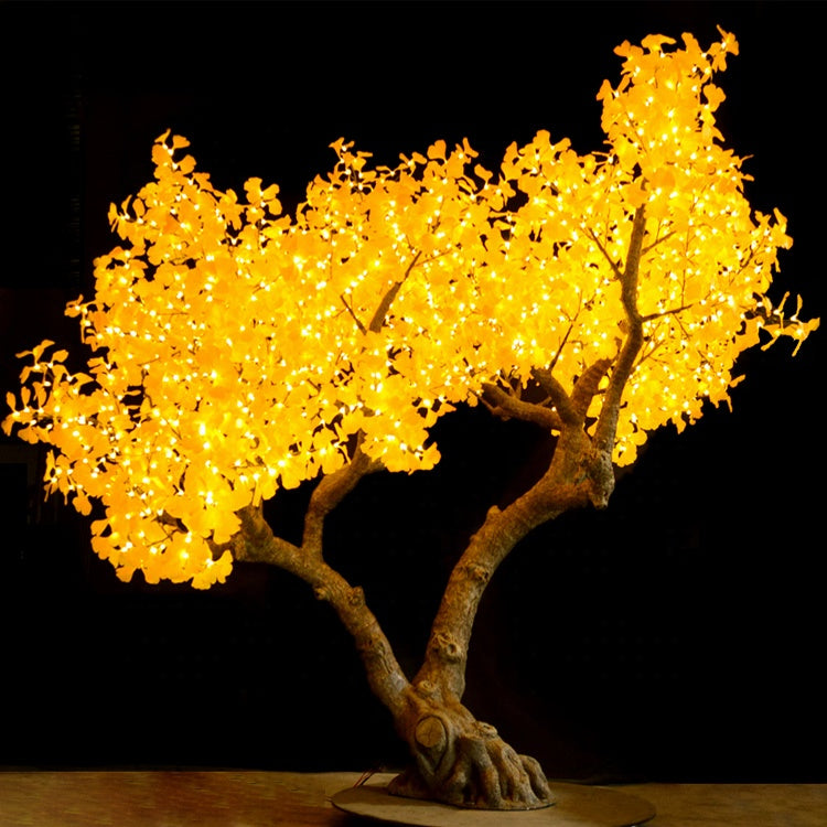 Outdoor artificial LED high Simulation Ginkgo Tree lights,Height: 3.5m(11.5ft)