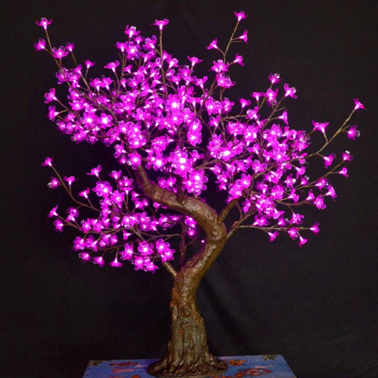 Pink LED high simulation Cherry blossoms tree light,Height: 1.3m(51in)