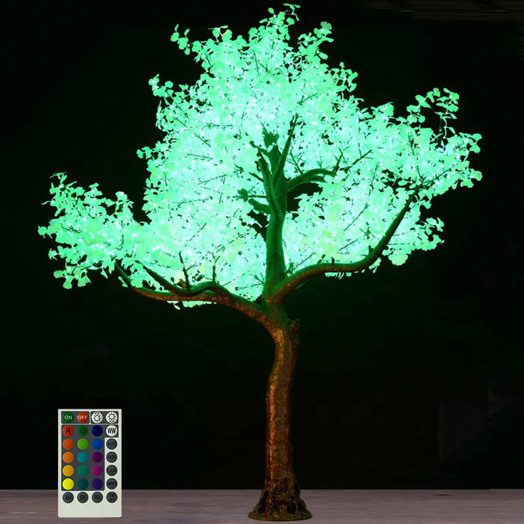 RGBW LED high simulation ginkgo tree light,Height: 4.5m(14.76ft)