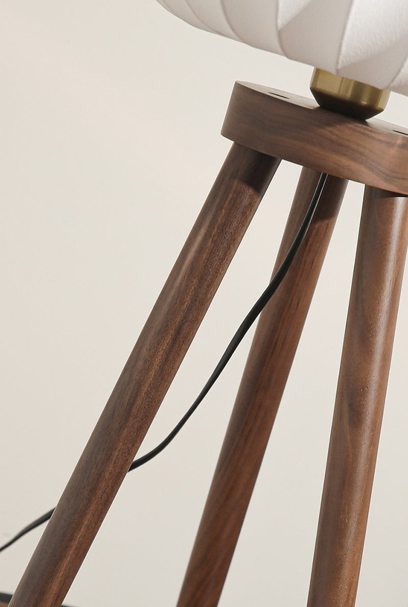 Black walnut retro personality living room bedroom floor lamp