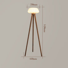 Load image into Gallery viewer, Black walnut retro personality living room bedroom floor lamp
