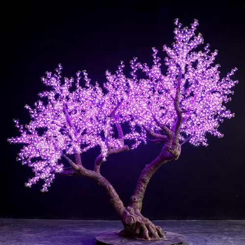 Outdoor artificial LED high Simulation Pine lights,Height: 3.5m(11.5ft)