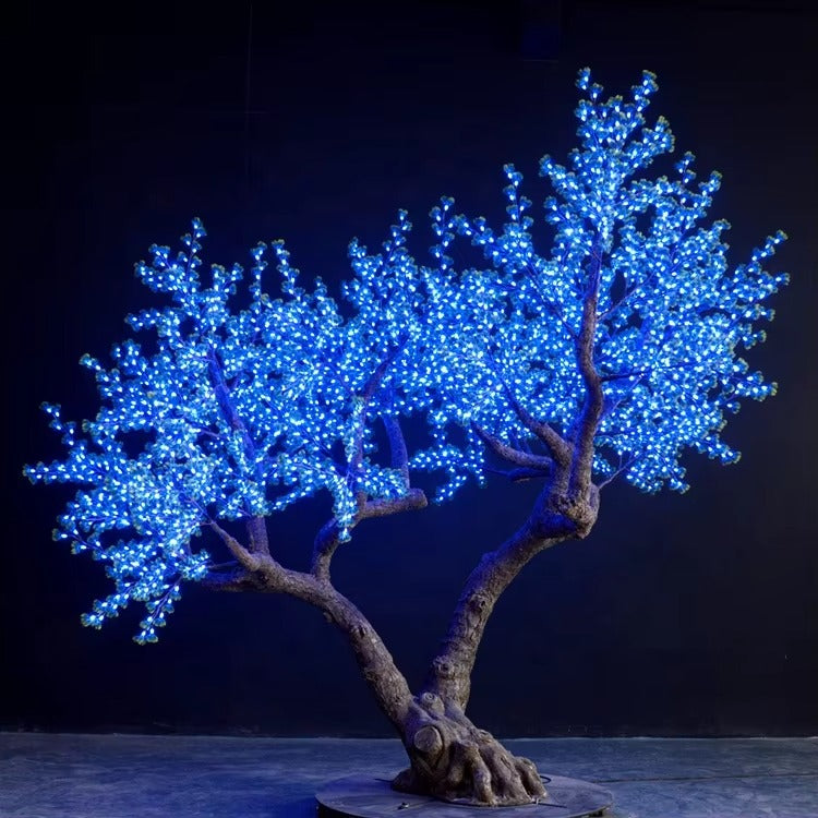Outdoor artificial LED high Simulation Pine lights,Height: 3.5m(11.5ft)