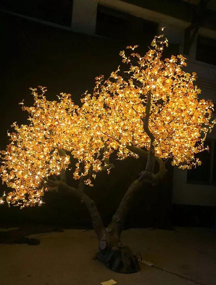 Tree Light Sensor Outdoor artificial LED high Simulation Maple Tree lights,Height: 3.5m ...