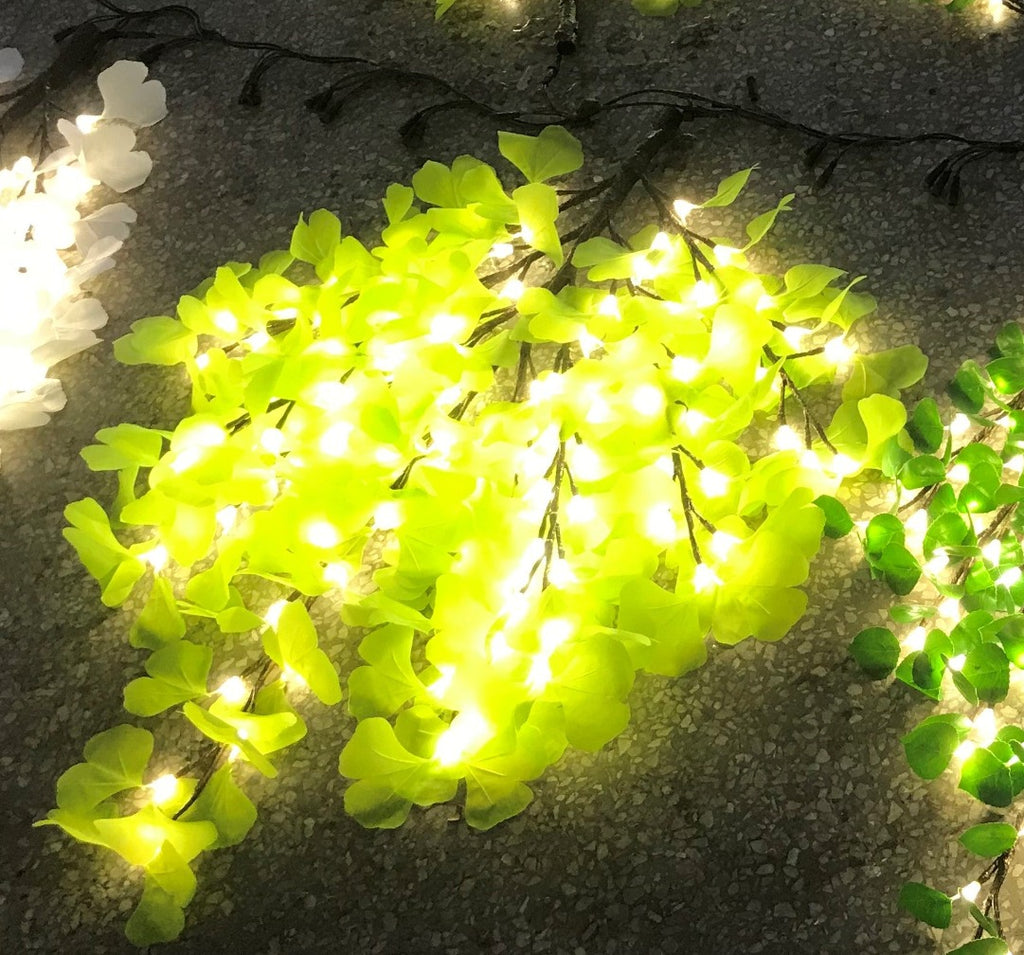 LED High simulation tree branch ginkgo lights