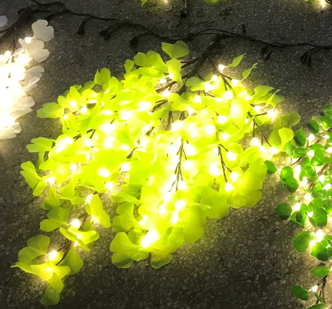 LED High simulation tree branch ginkgo lights