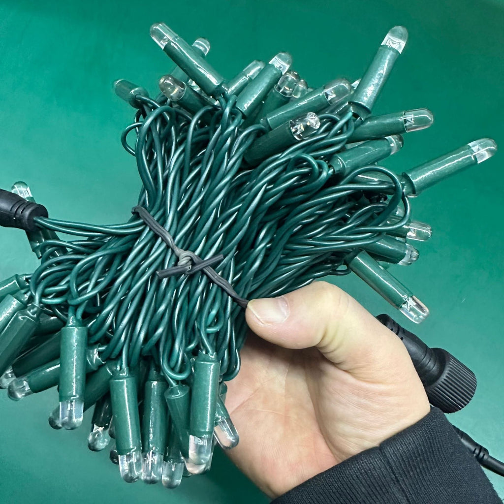Outdoor PVC Wire LED String Lights 10m 100 LEDs for Holiday Decoration