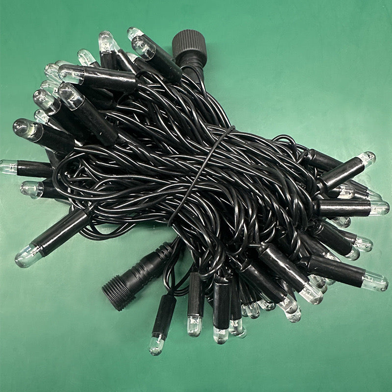 Outdoor PVC Wire LED String Lights 10m 100 LEDs for Holiday Decoration