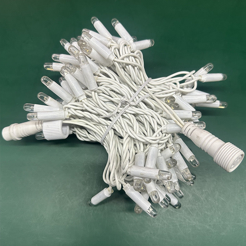 Outdoor PVC Wire LED String Lights 10m 100 LEDs for Holiday Decoration