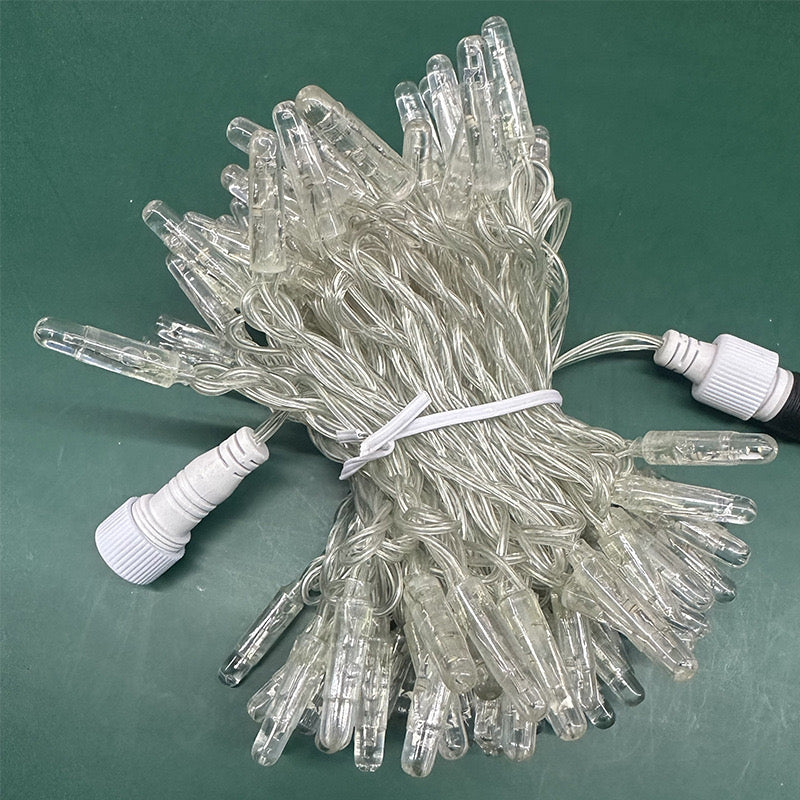 Outdoor PVC Wire LED String Lights 10m 100 LEDs for Holiday Decoration