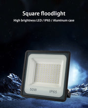 Load image into Gallery viewer, IP65 LED Square shape Aluminum Alloy Floodlight 110V 100w Warehouse lighting Courtyard Decoration Landscape light
