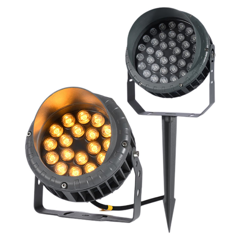 مصباح LED خارجي مقاوم للماء من الألومنيوم للمناظر الطبيعية بقوة 24 وات DC 12V 24V 
