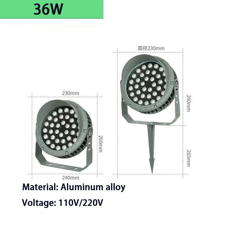 DC 12V 24V Outdoor waterproof aluminum LED landscape light 24w LED flood light