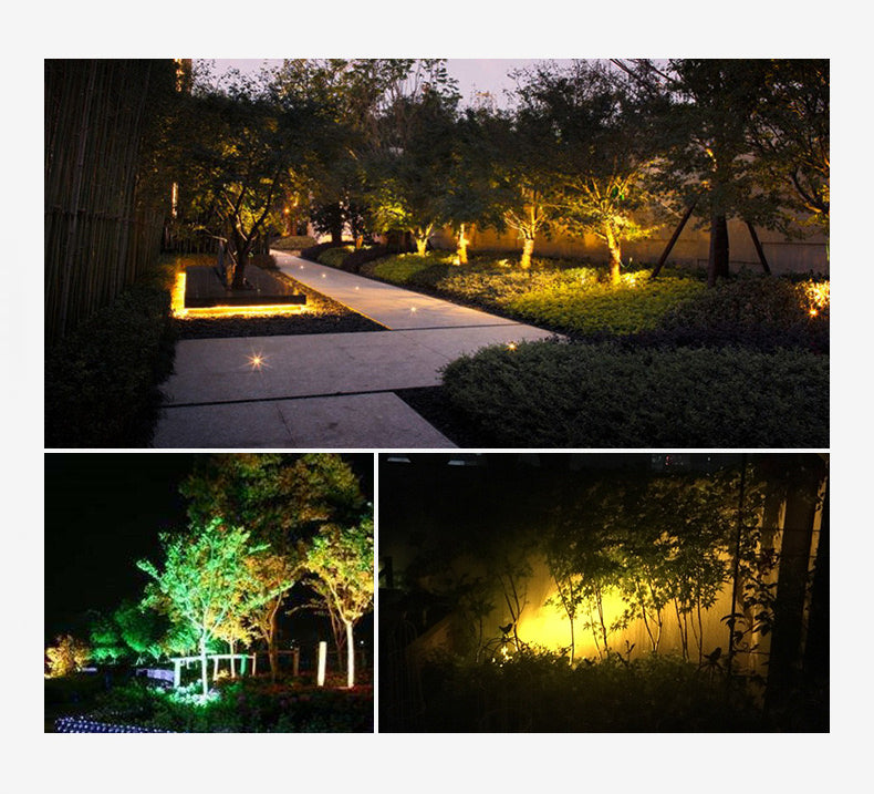 Outdoor LED Floodlights Patio Spotlight Lamp Rotatable Round Garden Landscape Light for The Lawn Hotel