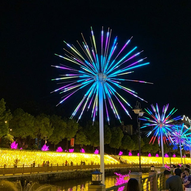 Garden Decoration LED Firework Light holiday lights 10ft