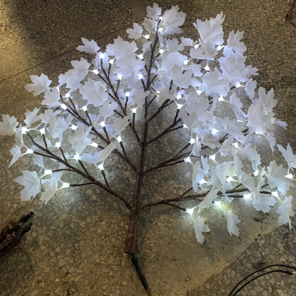 LED High simulation tree branch maple leaf lights