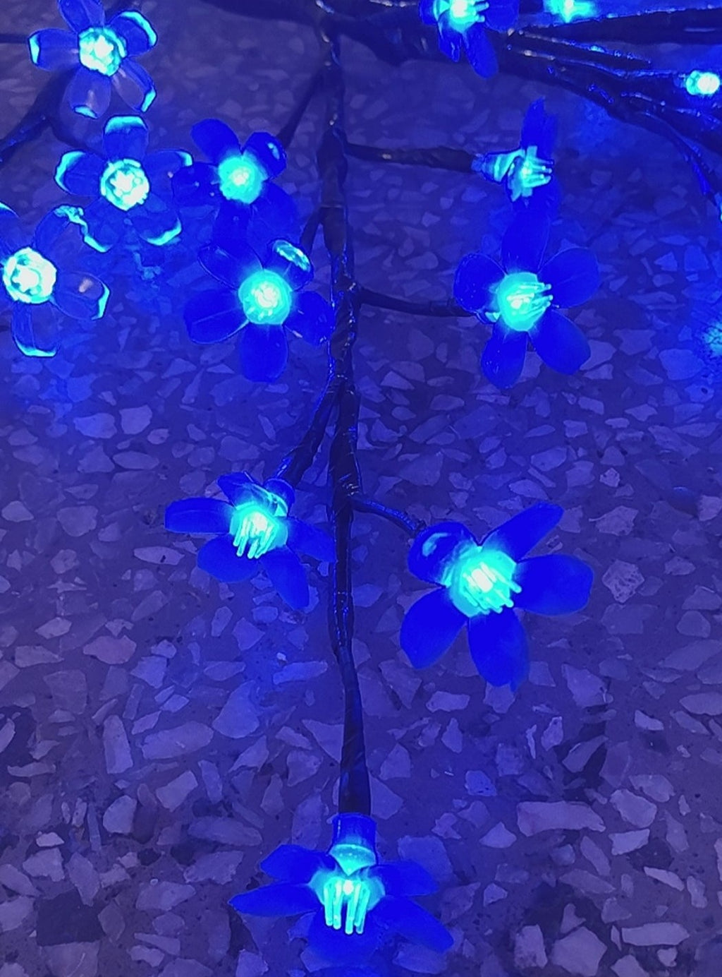 Pink LED Blossom Tree Lamp – heavy-duty metal base for outdoor use, for Christmas and festival display